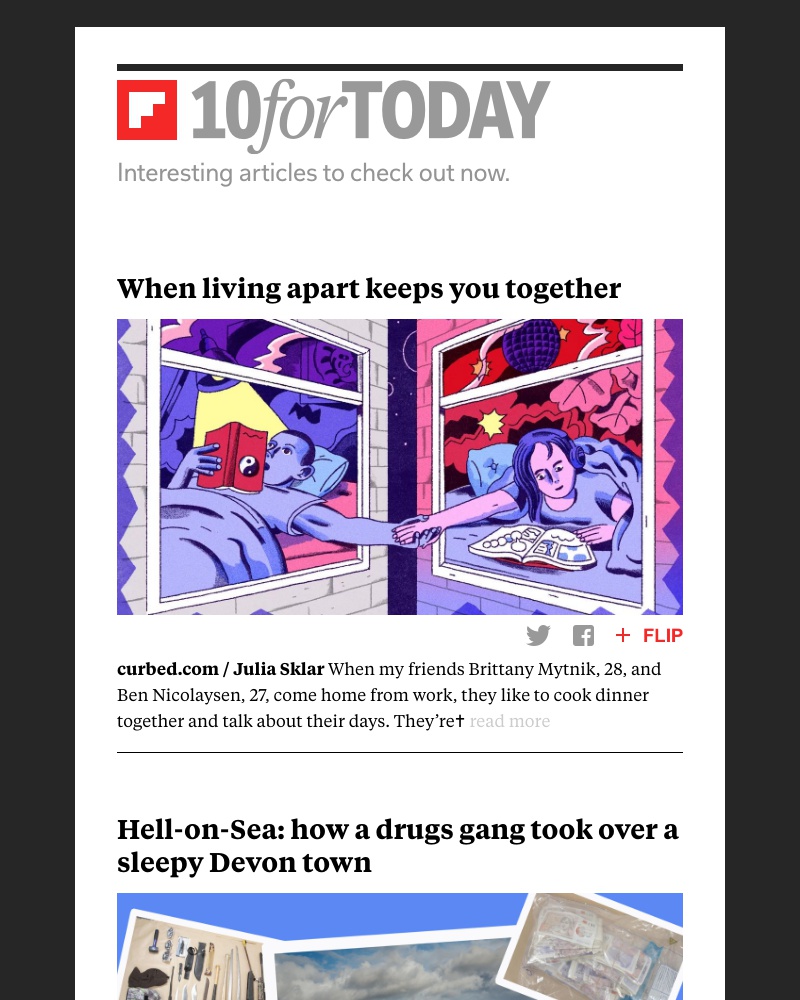 Flipboard - When living apart keeps you together