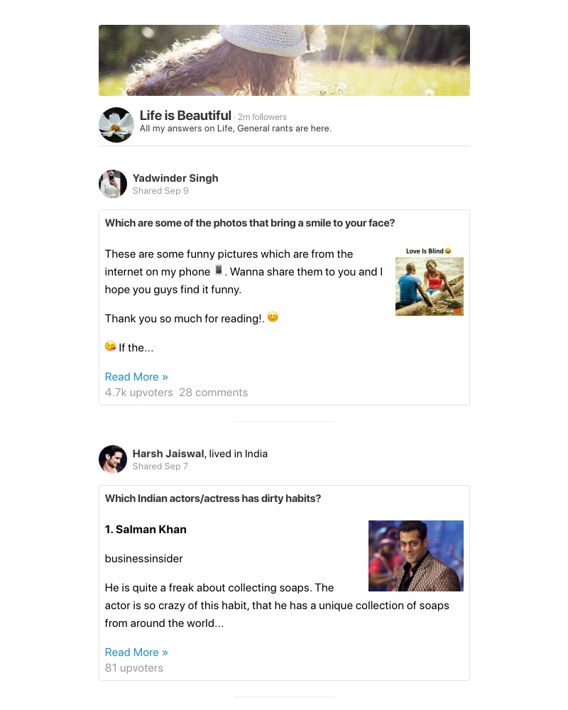 Quora - Which are some of the photos that bring a smile to your face?