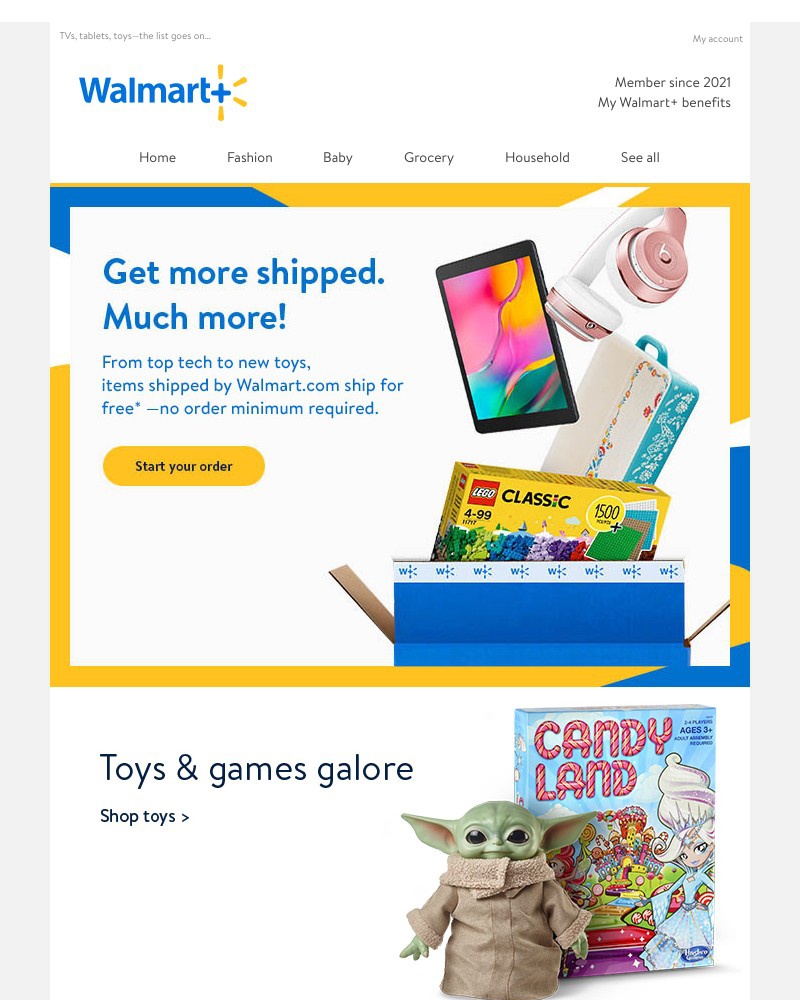 Walmart - Whoa! Free shipping on ALL this? 🤯
