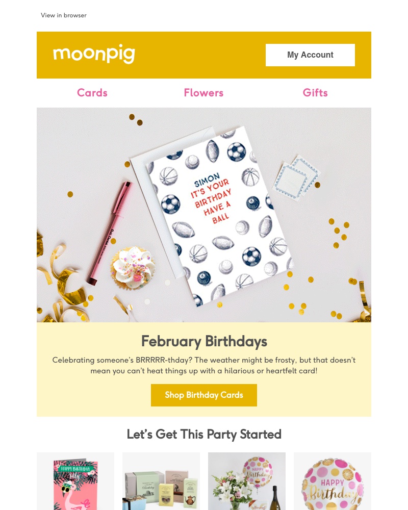 Moonpig - Whose birthday is coming up?