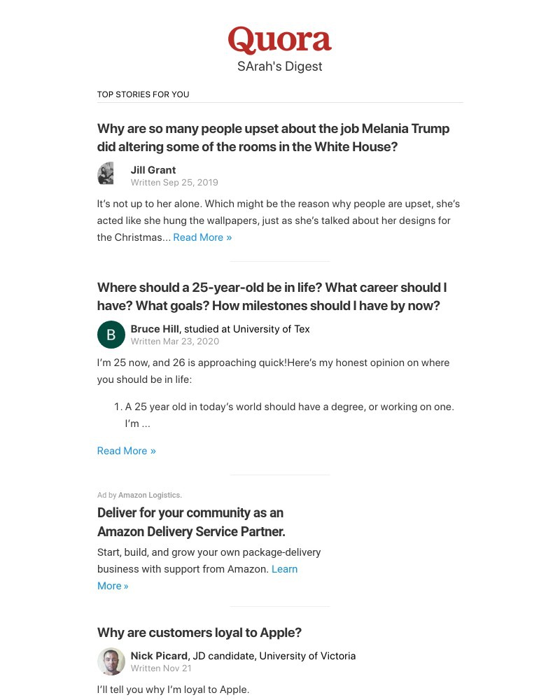 Onboarding on Quora video screenshot