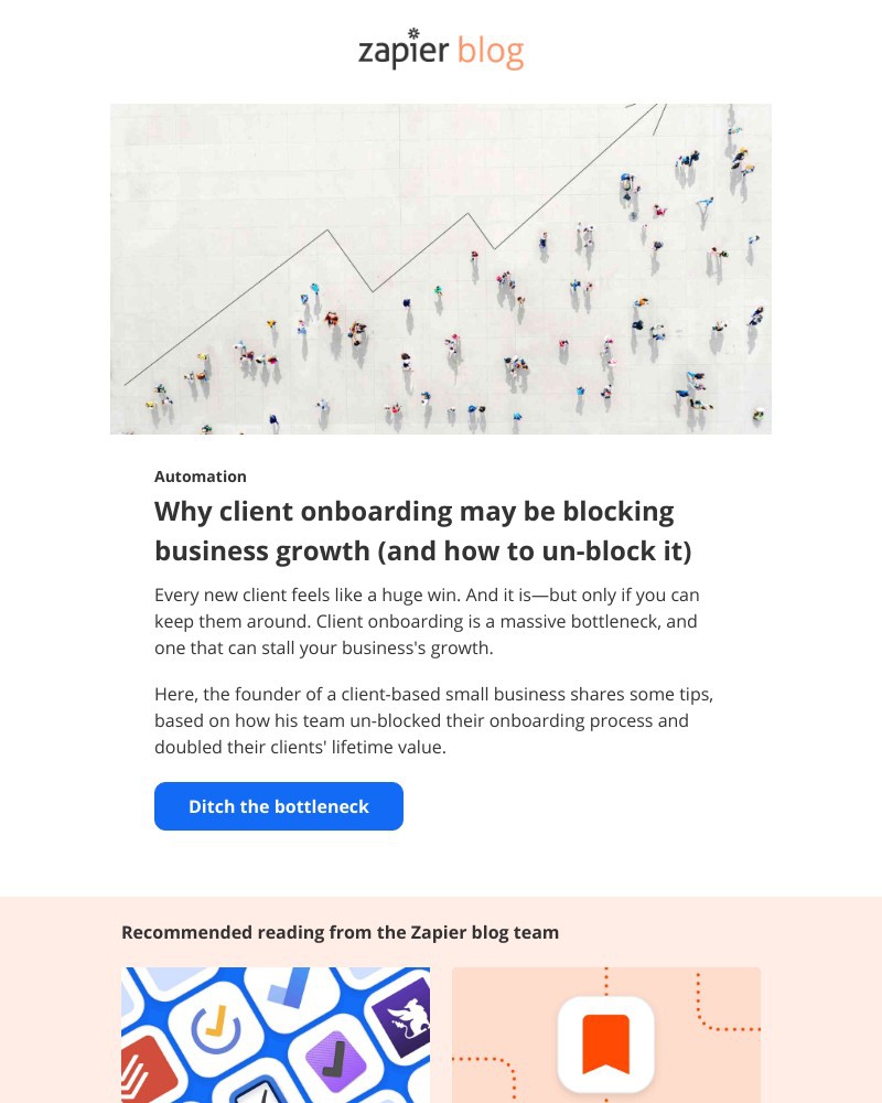 Zapier - Why client onboarding may be blocking business growth