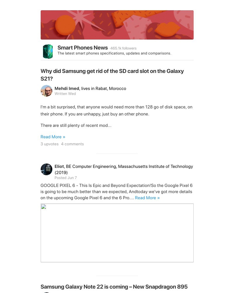 Quora - Why did Samsung get rid of the SD card slot on the Galaxy S21?