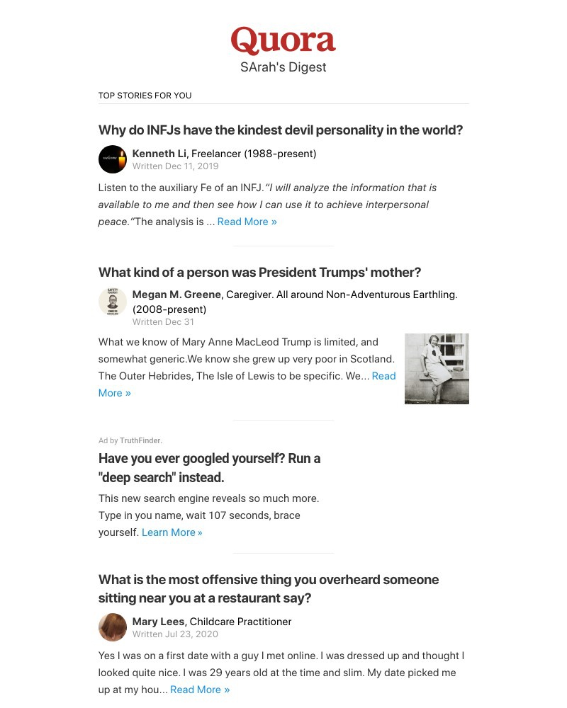 Quora - Why do INFJs have the kindest devil personality in the world?