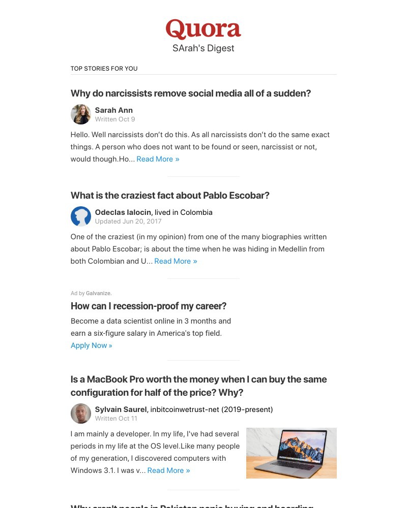 Quora - Why do narcissists remove social media all of a sudden?