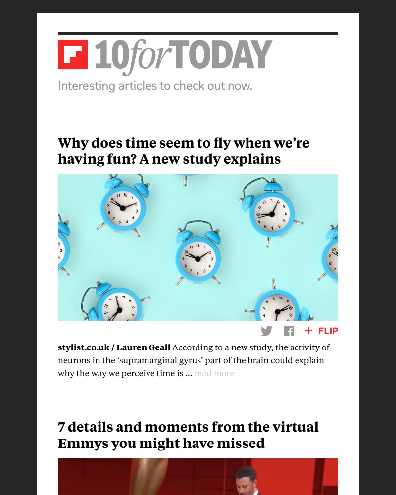 Flipboard - Why does time fly when when we’re having fun?
