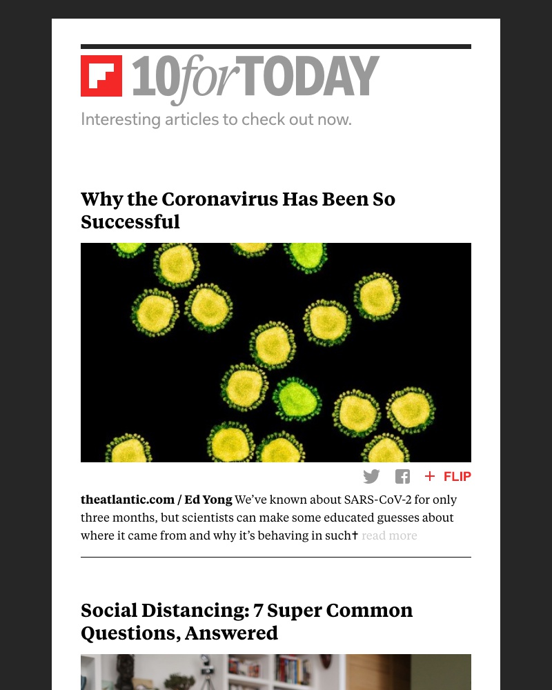 Flipboard - Why the coronavirus has been so successful