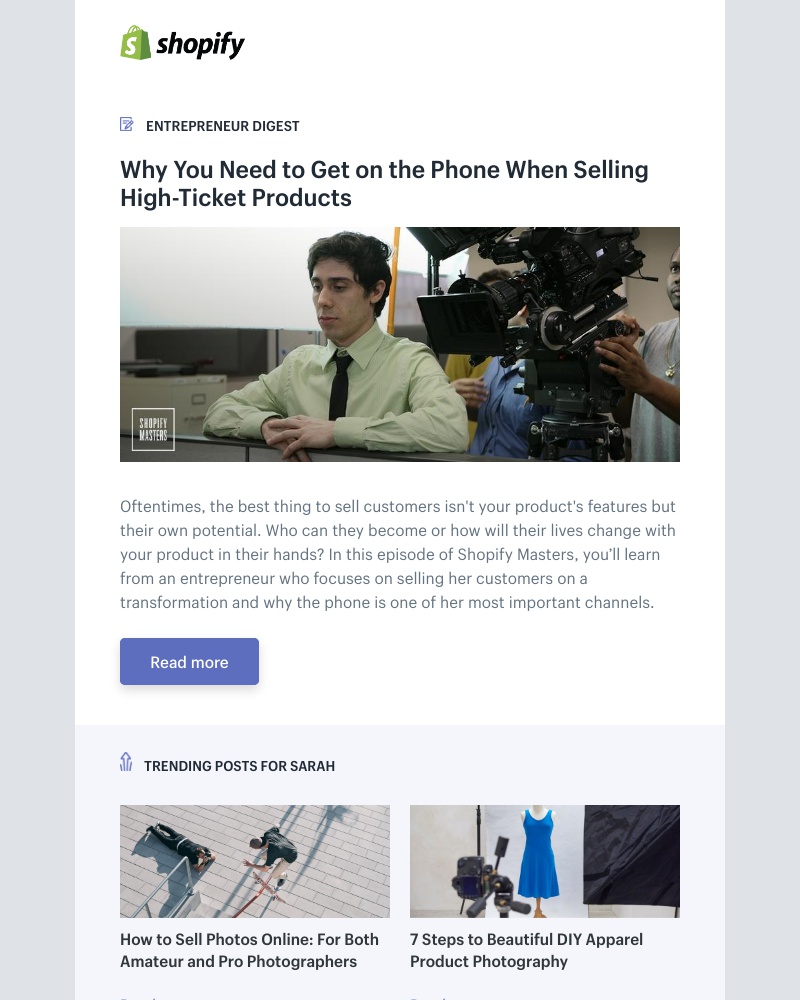 Shopify - Why You Need to Get on the Phone When Selling High-Ticket Products