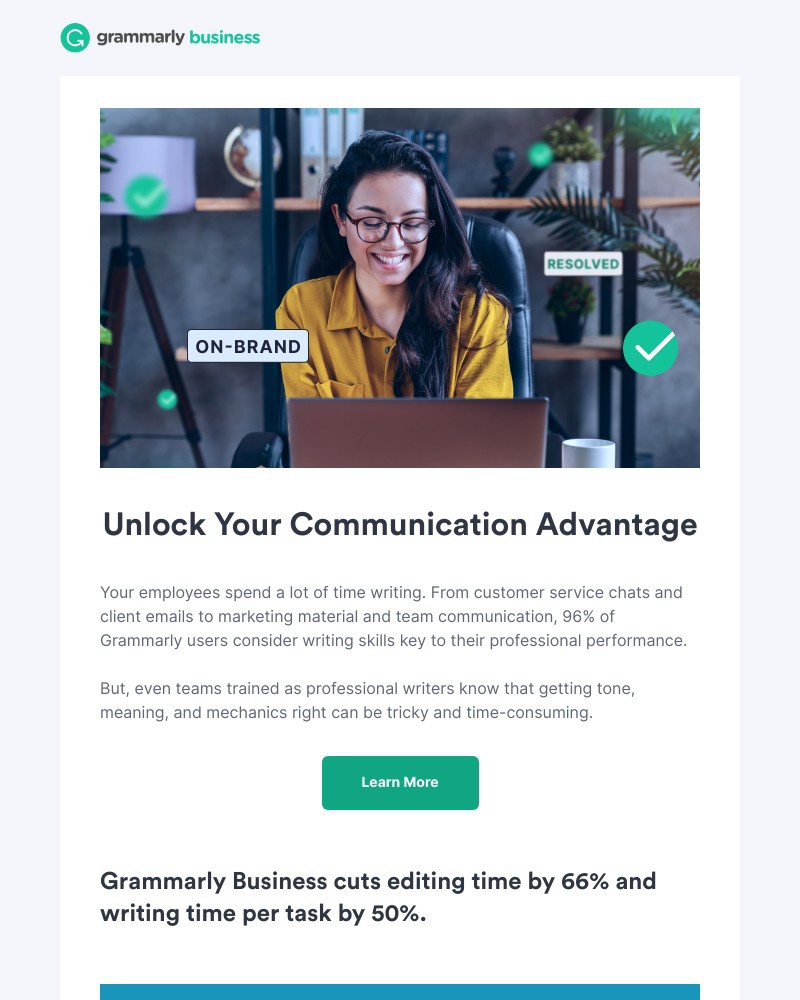 Onboarding on Grammarly video screenshot