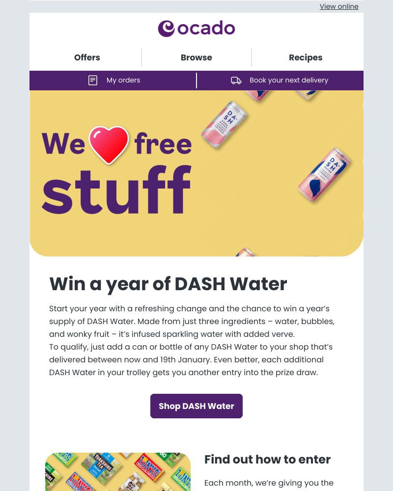  - Win a year of DASH Water