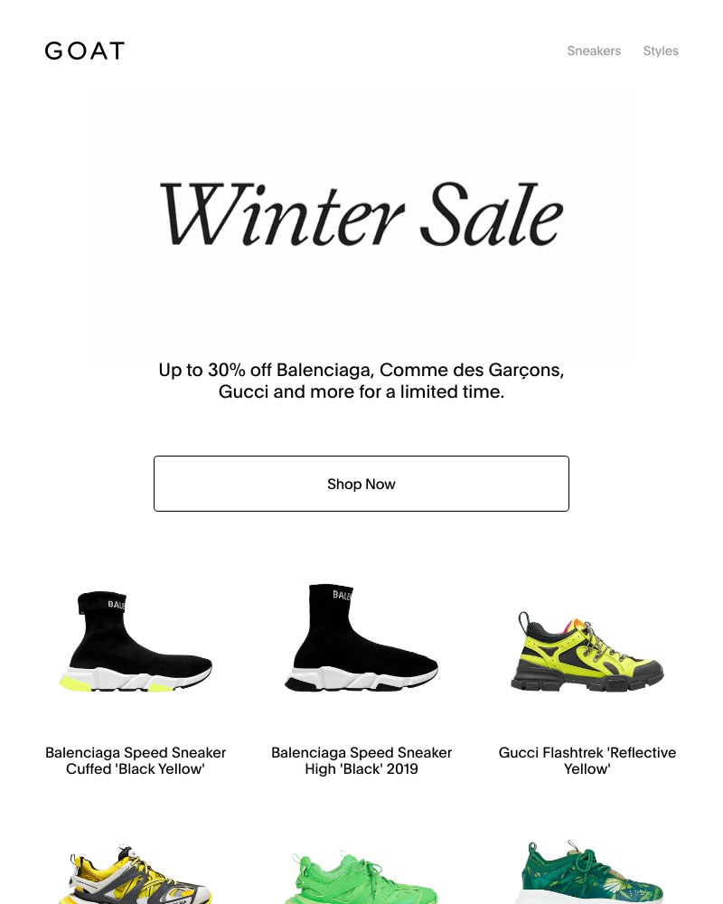 Goat - Winter Sale: New additions up to 30% off