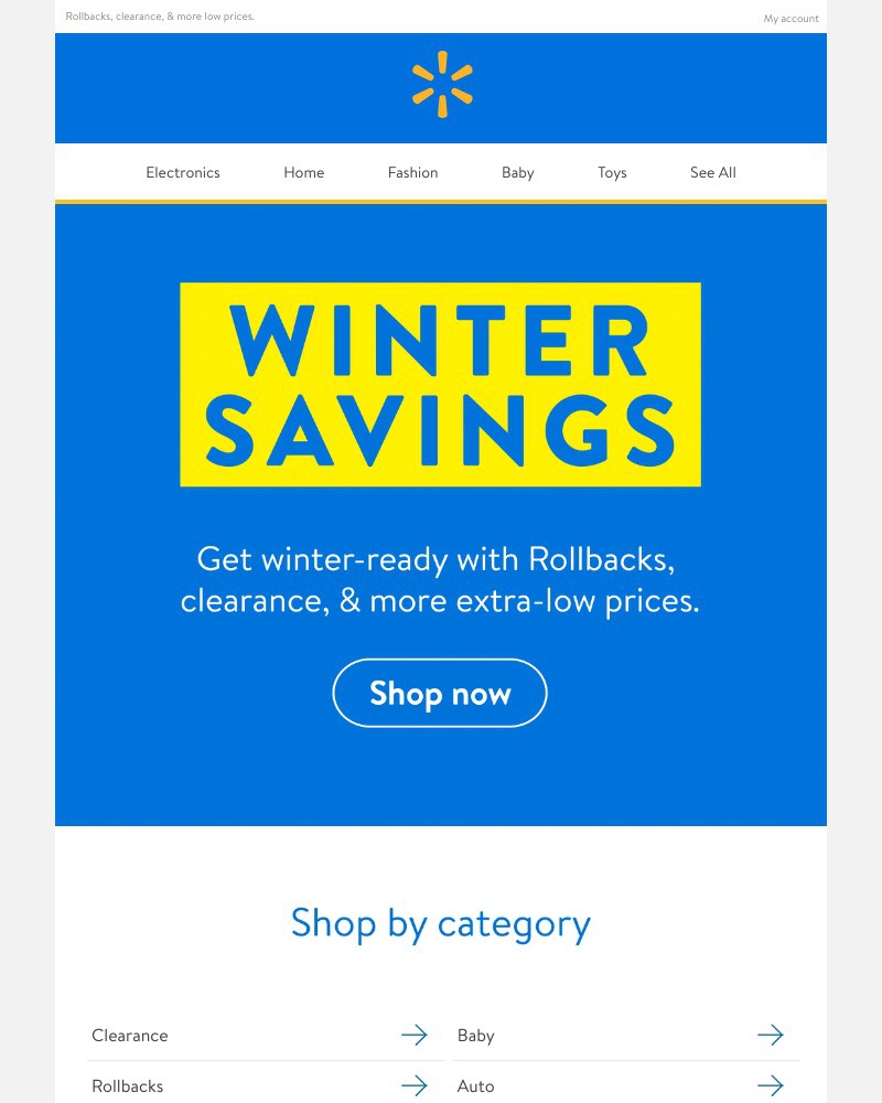 Walmart - Winter savings are here 🥶
