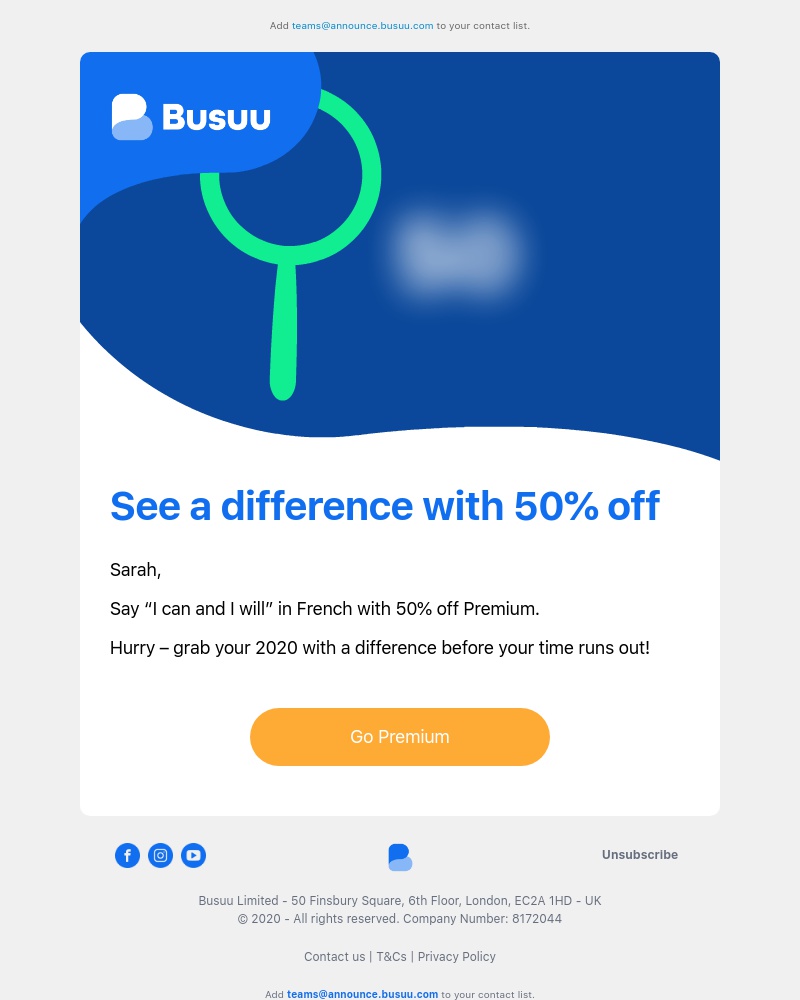 Busuu - 🌎 With good language skills comes vision 🌎 Get 50% off Premium now...     
