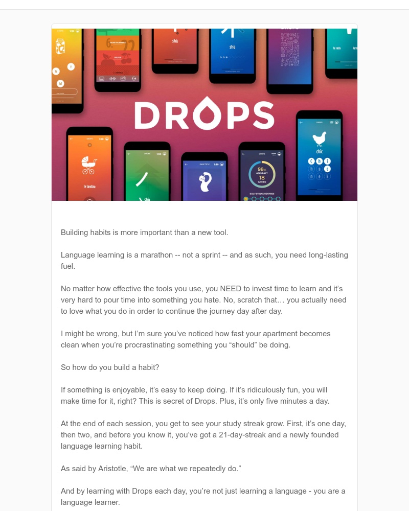 Drops - You are what you do