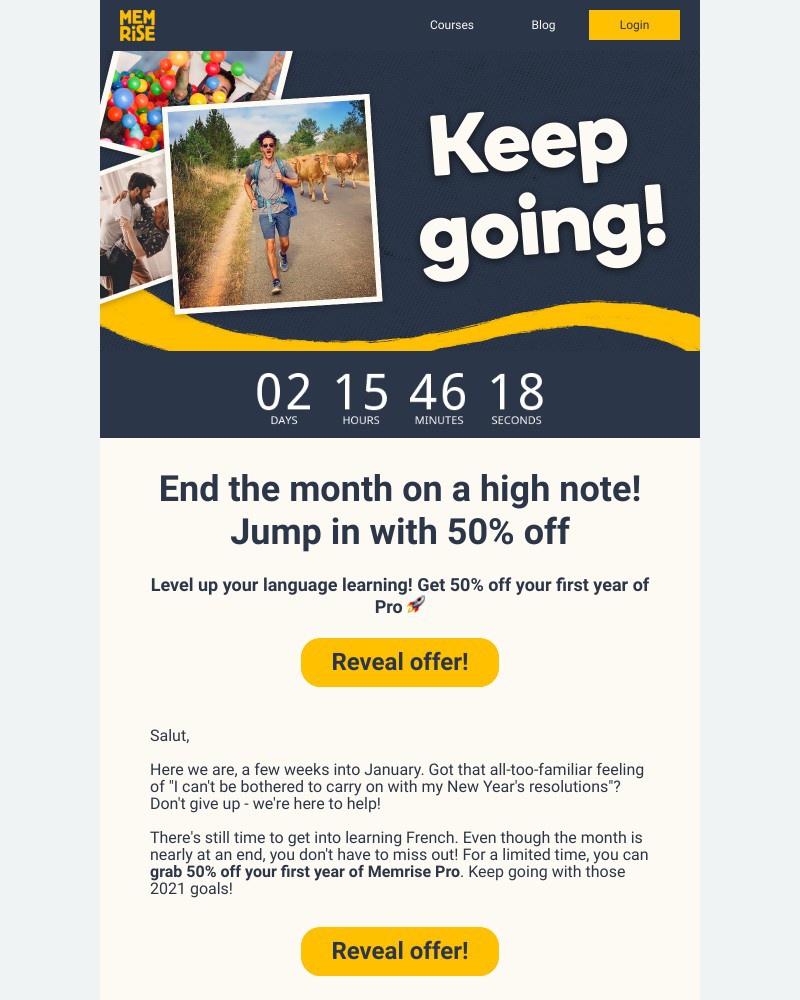 Memrise -    You can still smash those New Year's resolutions! 💪