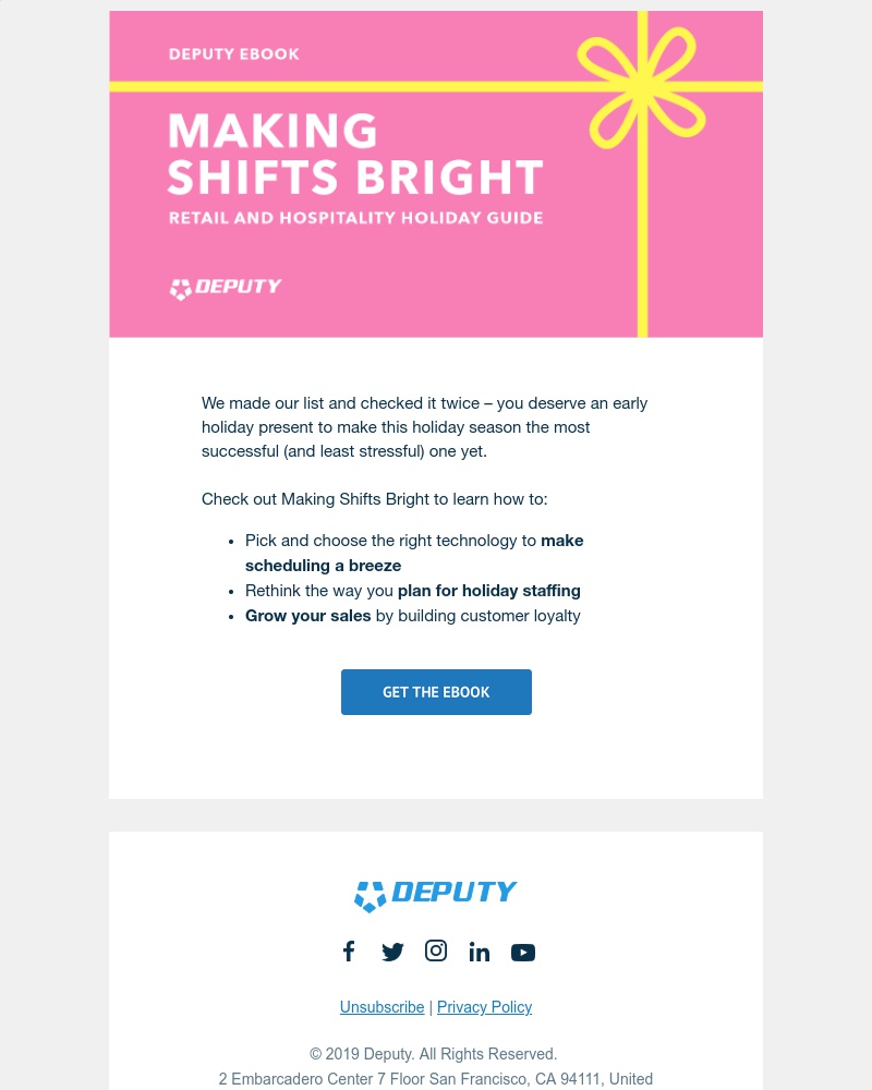 Deputy - You deserve an early holiday present ✨