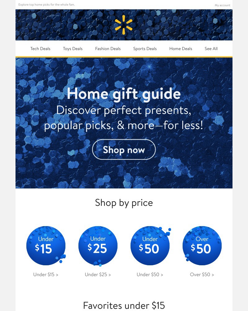 Walmart - You want great gifts? We got 'em—under $15! 🎁