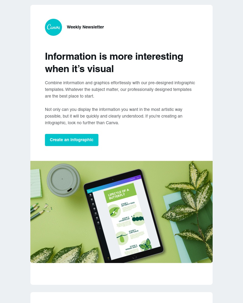 Canva -     You won’t find an easier way to design an infographic