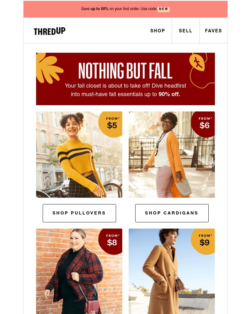 thredUP - You'll fall for these fall styles 🍃🧣