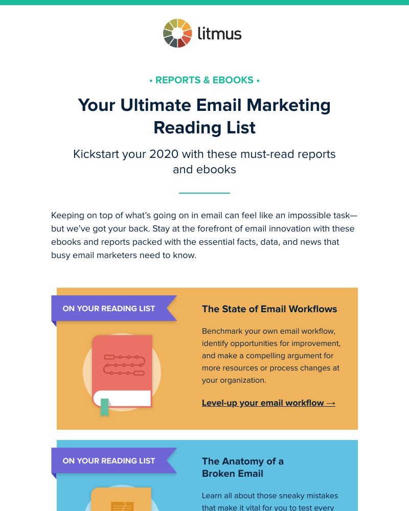 Litmus - Your 2020 reading list