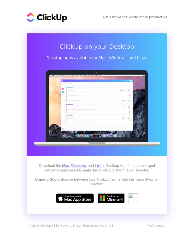 ClickUp - Your day launches here