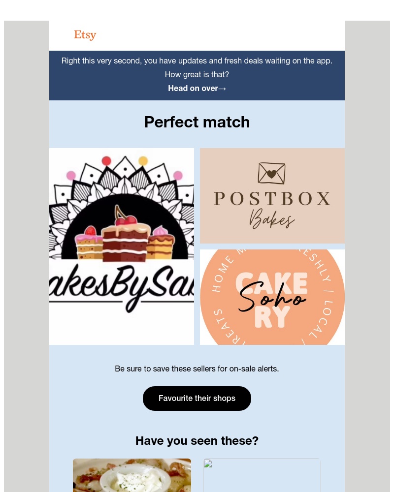 Etsy - Your Etsy weekly updates, fresh from the oven