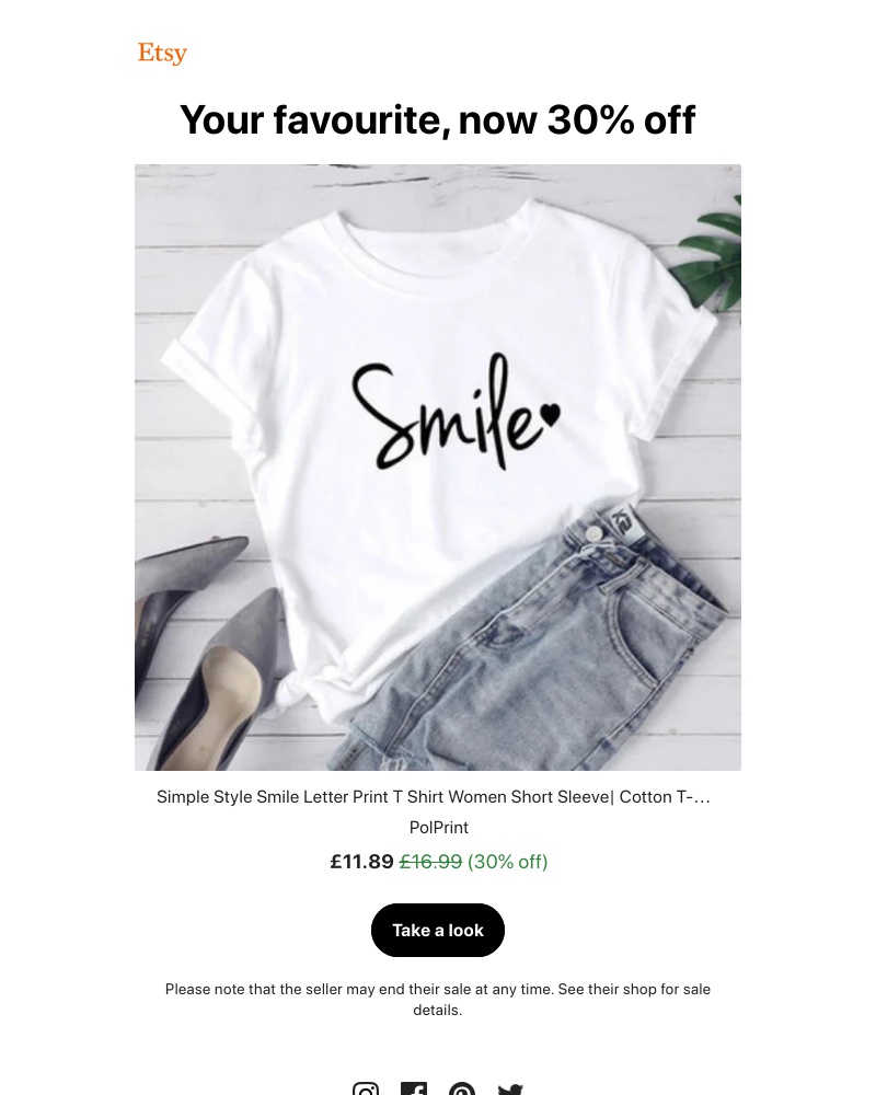Etsy - Your favourite, now on sale