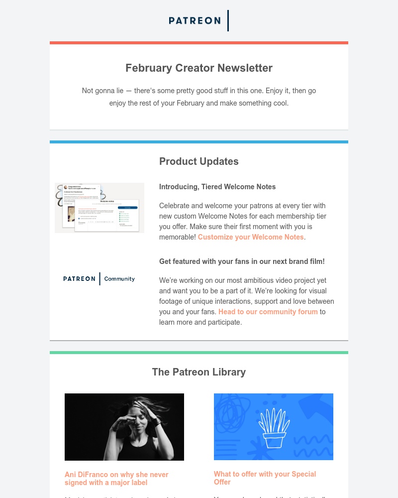 Patreon - Your February creator newsletter is here 🤩