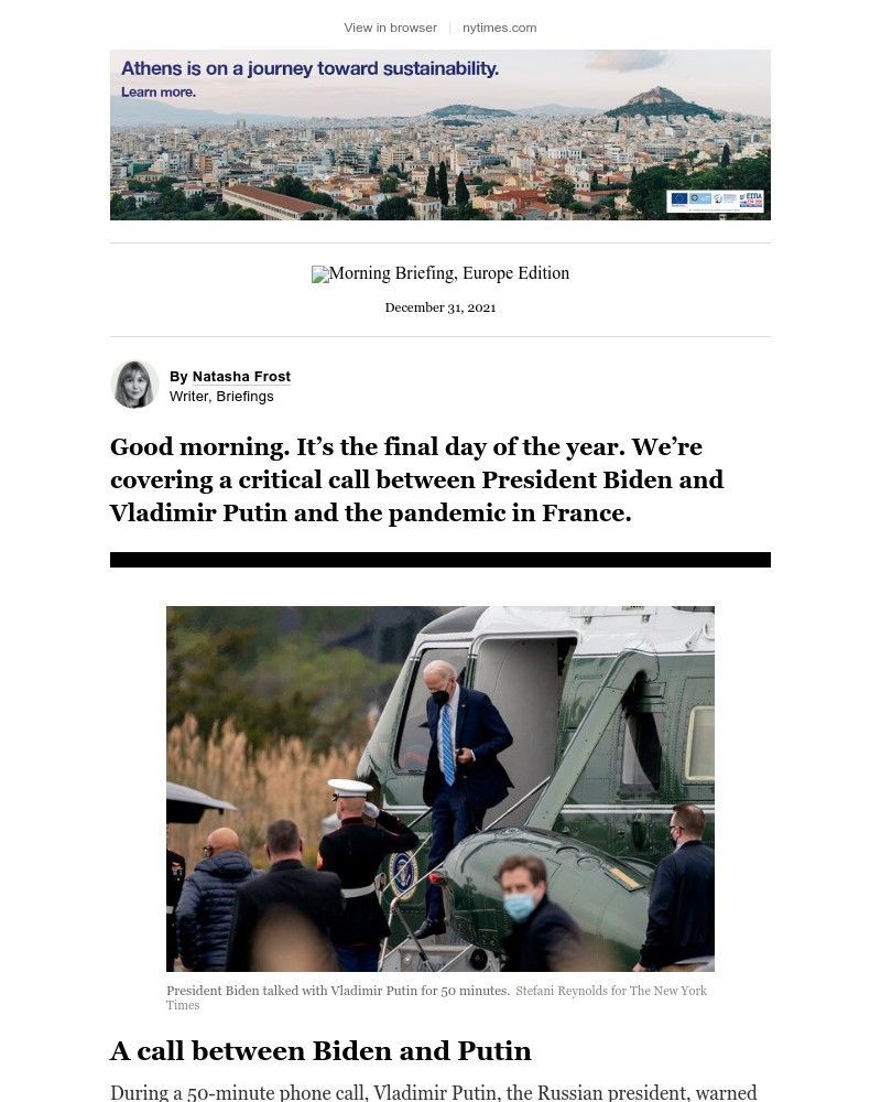 The New York Times - Your Friday Briefing