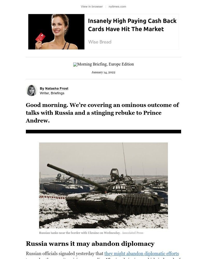 The New York Times - Your Friday Briefing