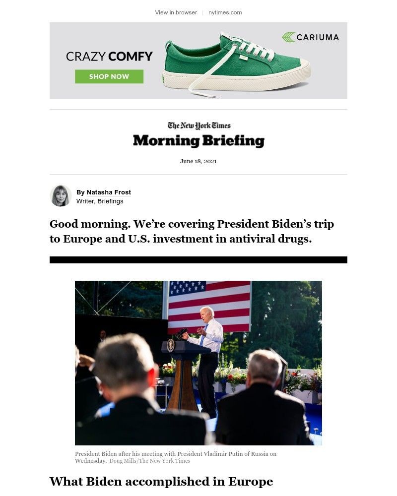 The New York Times - Your Friday Briefing