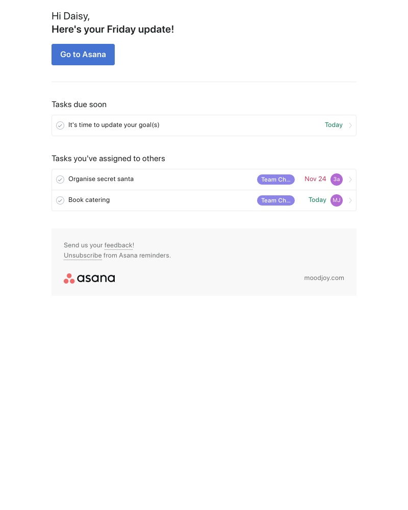 Asana - Your Friday update - moodjoy.com