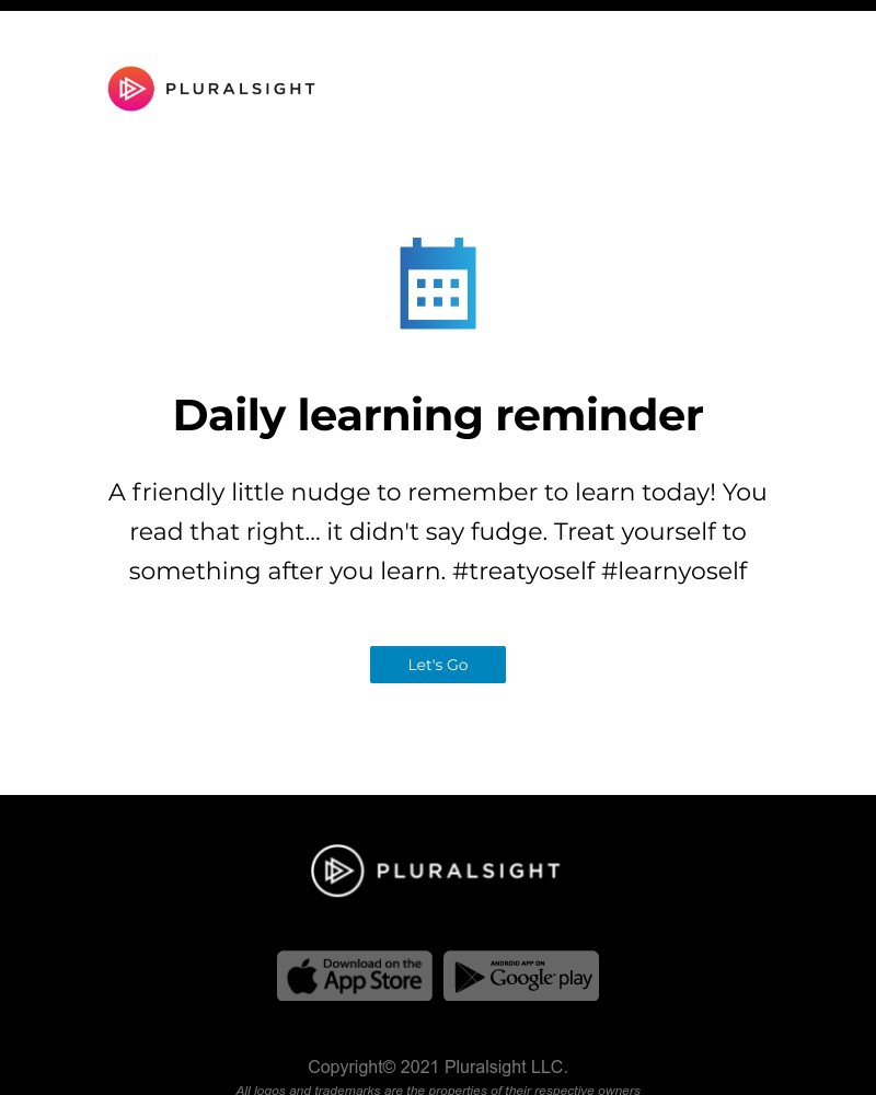 Pluralsight - Your friendly Pluralsight learning reminder