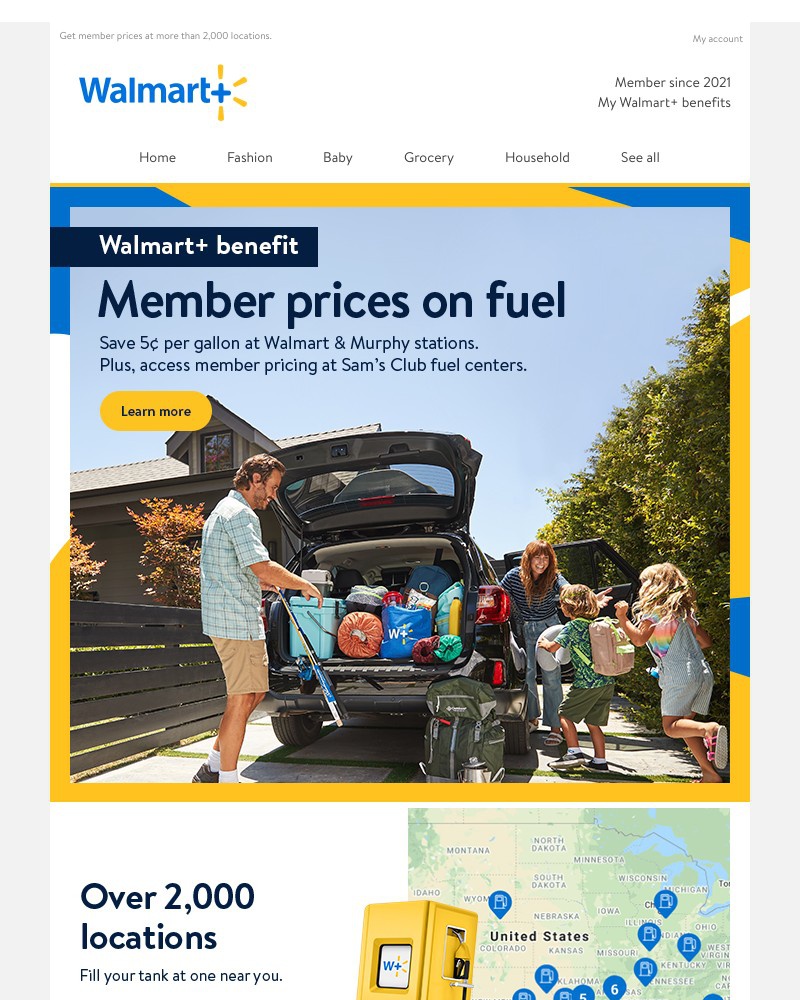 Walmart - ​Your fuel benefit: Fill ’er up & save! 🚗