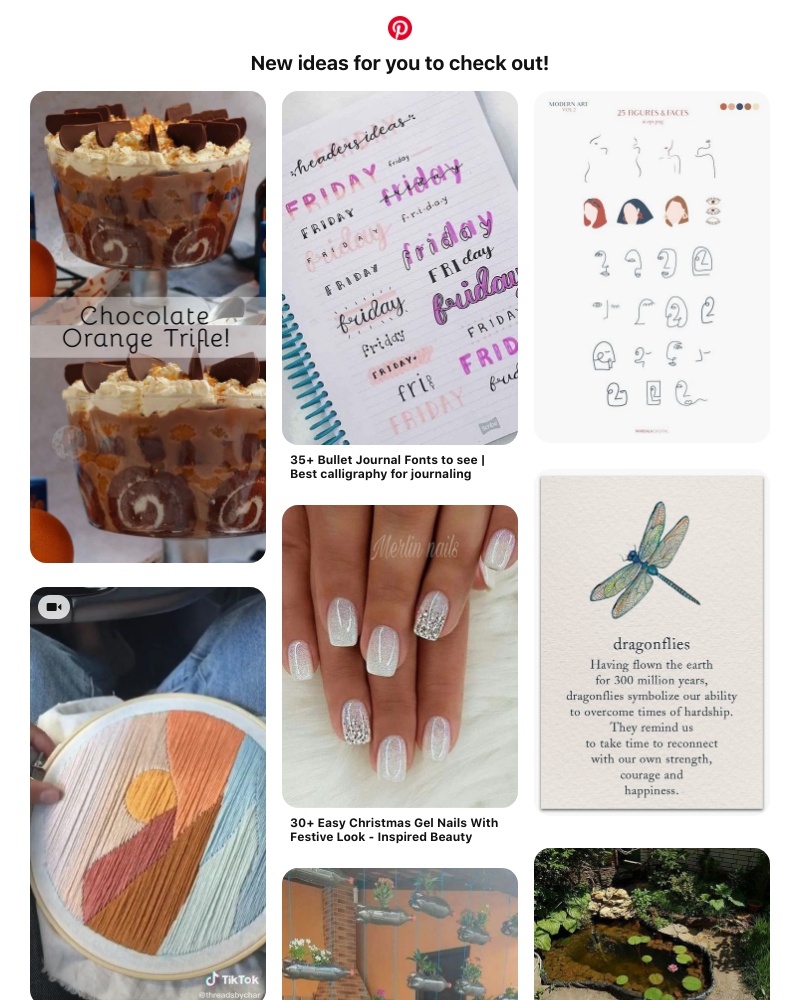 Pinterest - Your home feed, now featuring 18 new ideas