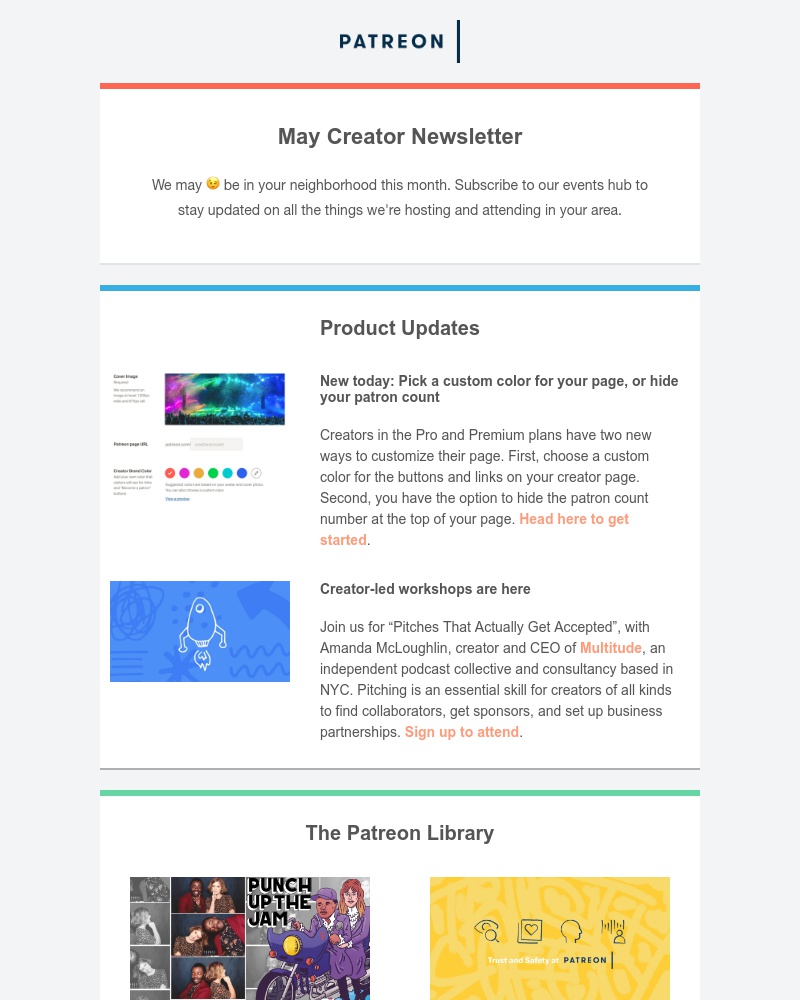 Patreon - Your May creator newsletter has arrived 🛬