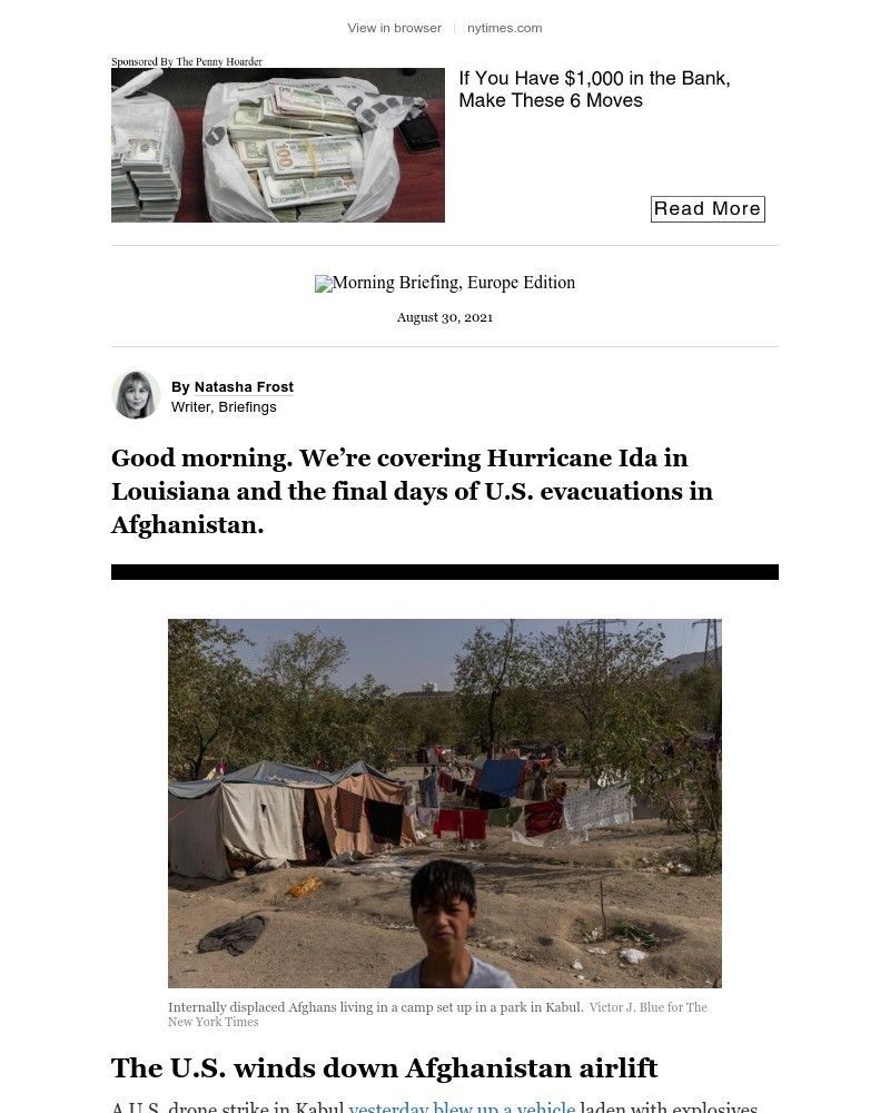 The New York Times - Your Monday Briefing