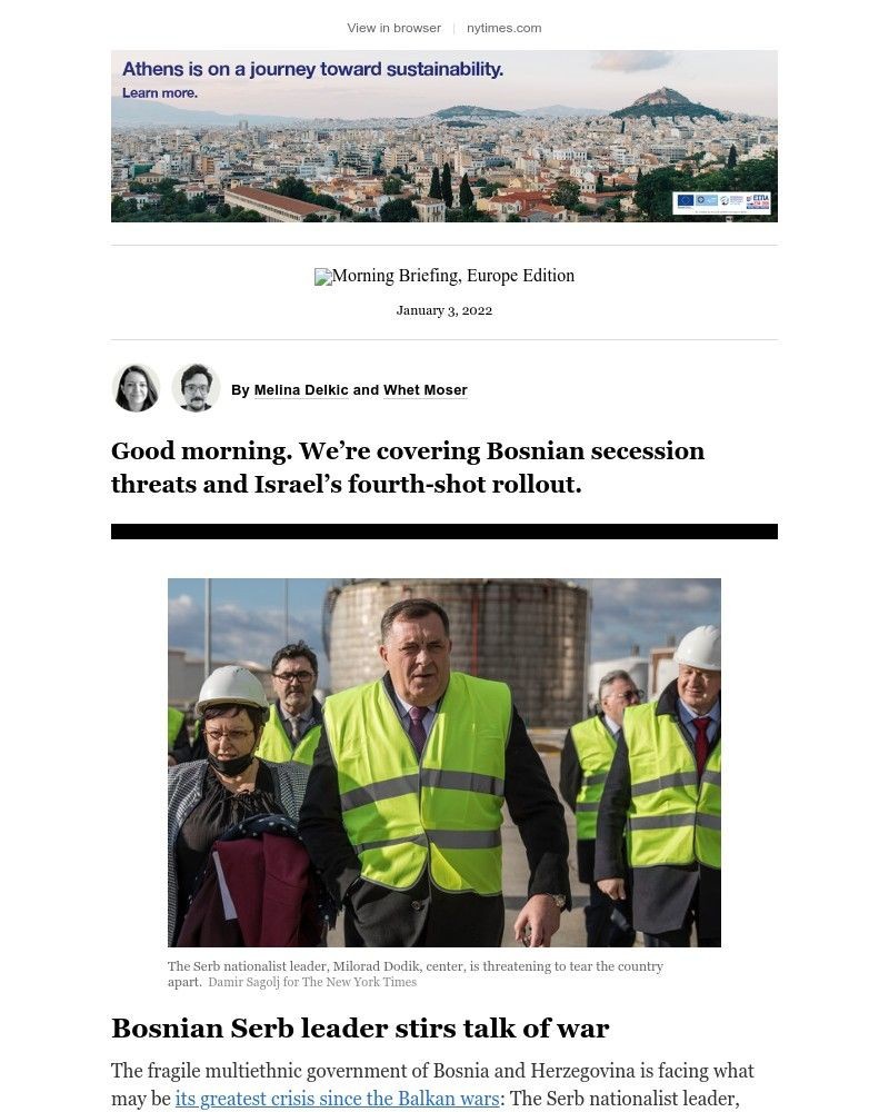 The New York Times - Your Monday Briefing