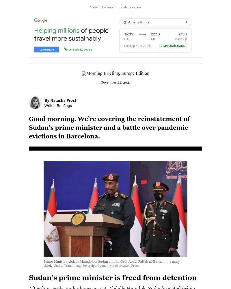 The New York Times - Your Monday Briefing