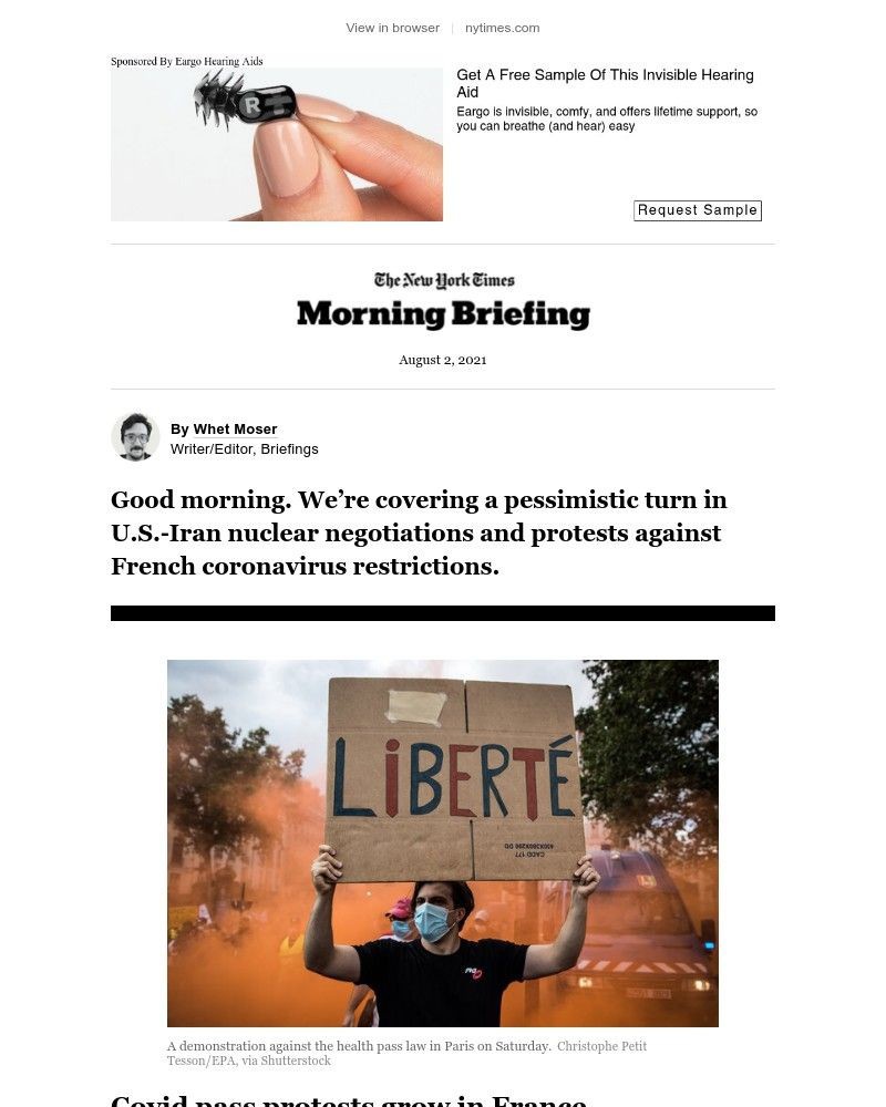 The New York Times - Your Monday Briefing