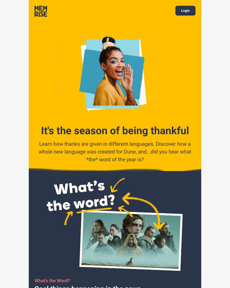 Memrise - Your November newsletter has arrived! 📬