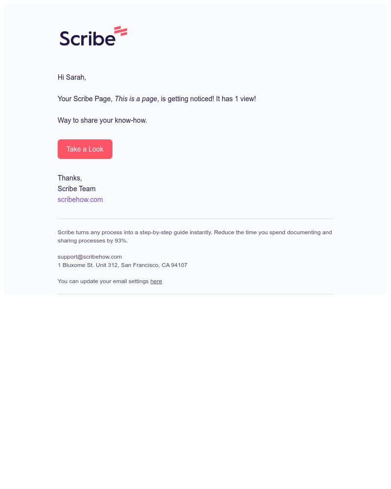  - Your Page has been viewed!