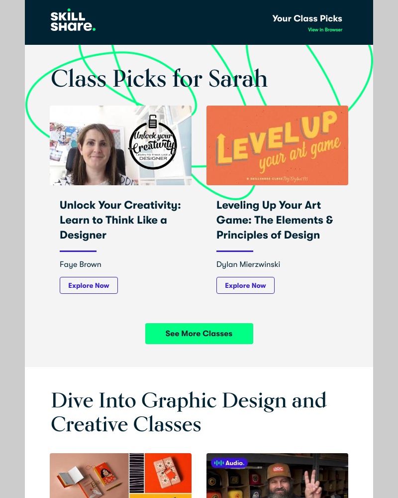 Skillshare - Your Personal Class Recommendations