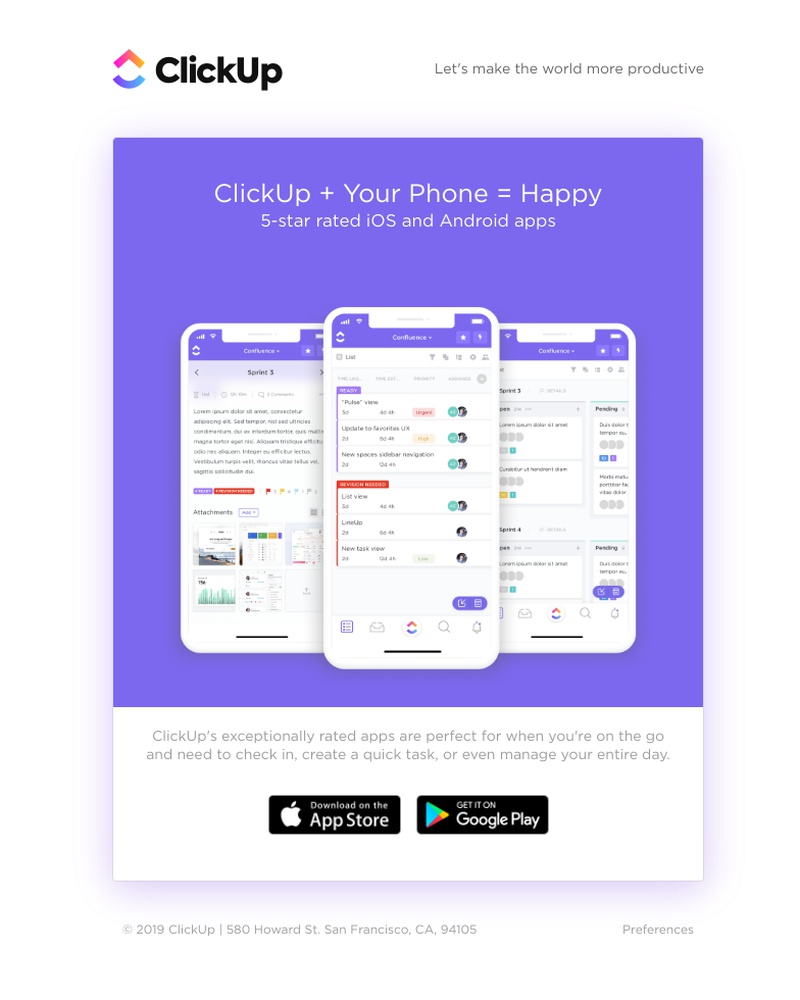 ClickUp - Your phone is so sad