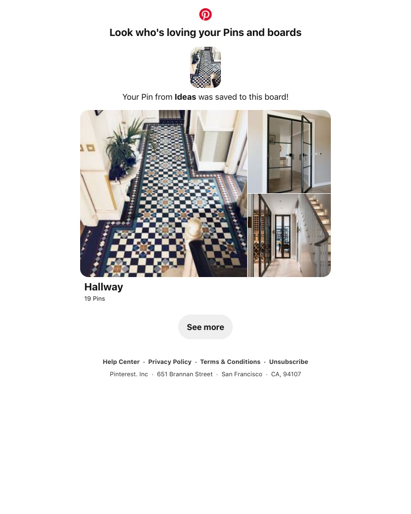 Pinterest - Your Pin from Ideas was saved to a similar board