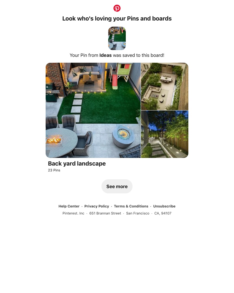 Pinterest - Your Pin from Ideas was saved to a similar board