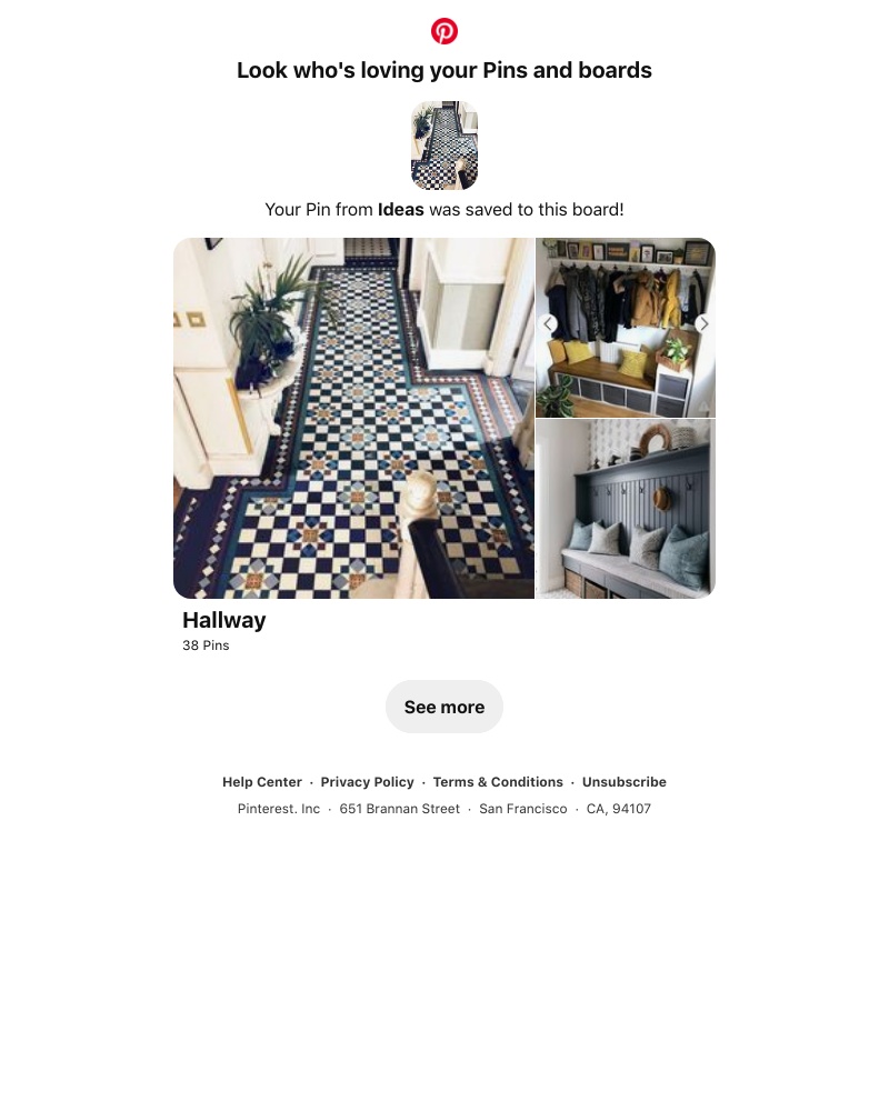 Pinterest - Your Pin from Ideas was saved to a similar board