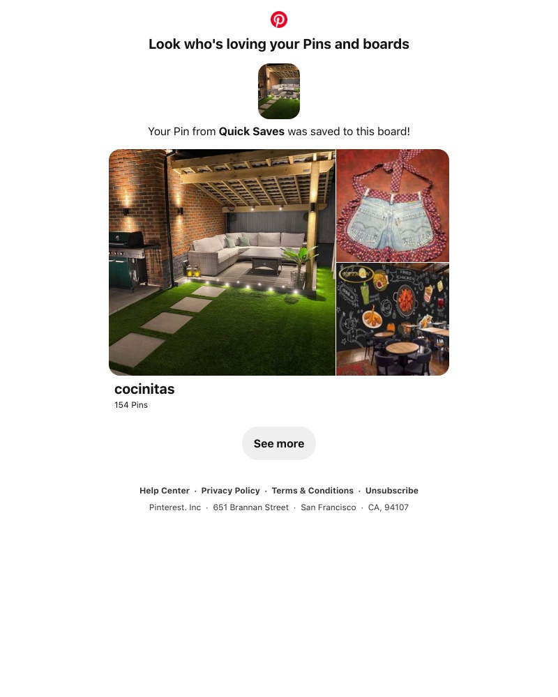Pinterest - Your Pin from Quick Saves was saved to a similar board