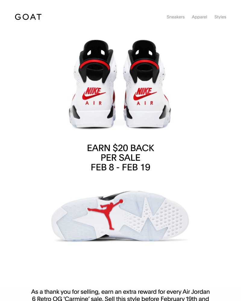 Goat - Your sales can earn an extra $200 back