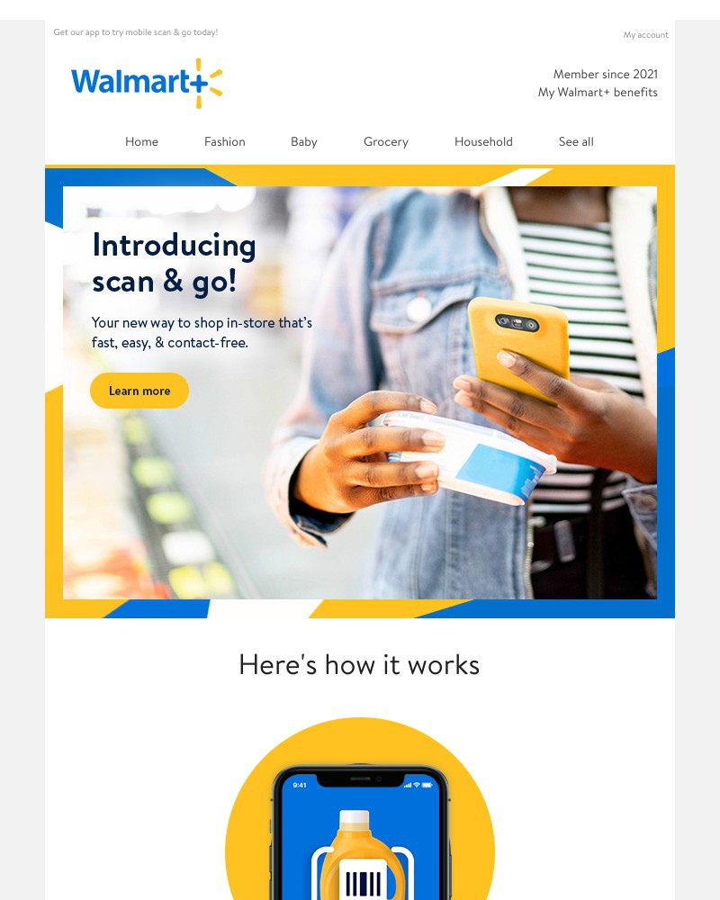 Walmart - Your scan & go benefit: Fast, contact-free store shopping 📲  